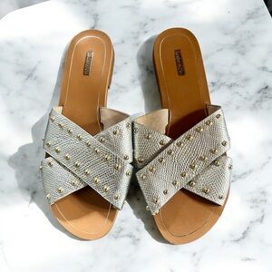 Louise et Cie Stylish Silver Sandals